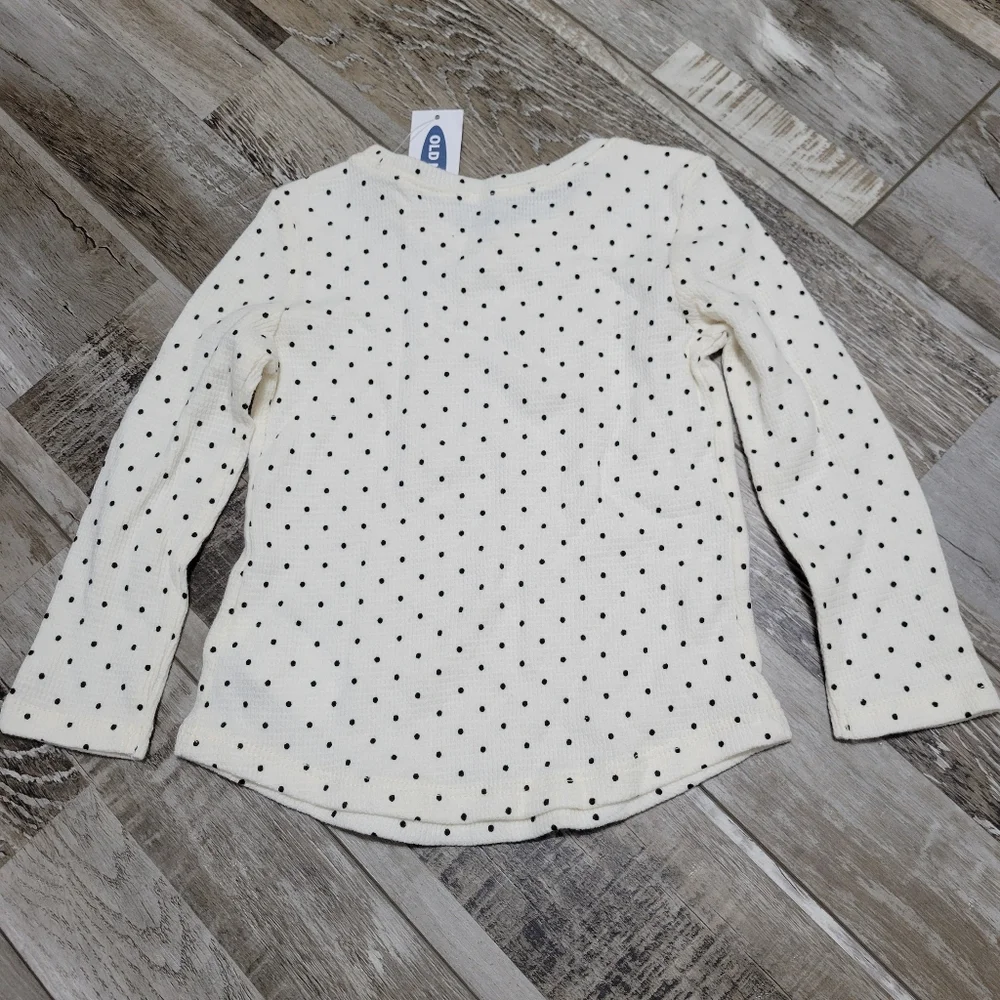 New Baby Girl's Old Navy 2 Piece Long Sleeve Thermal Printed Shirts Size 18-24M